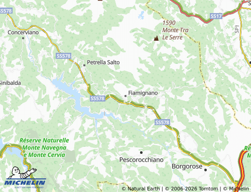 Mapa MICHELIN Fiamignano - ViaMichelin