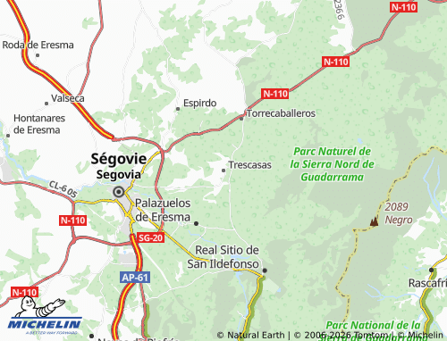 MICHELIN Trescasas map - ViaMichelin