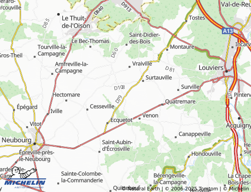 Kaart MICHELIN Daubeuf-la-Campagne - ViaMichelin