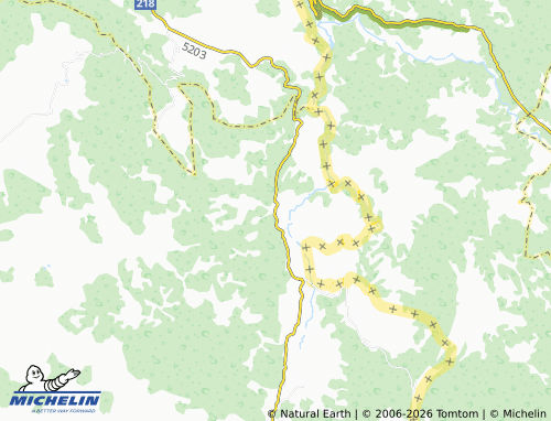 MICHELIN-Landkarte donja Suvaja - ViaMichelin