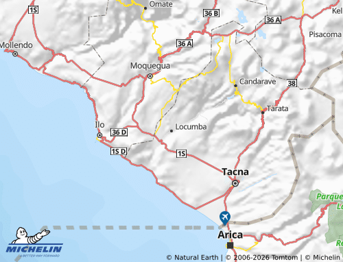 MICHELIN Jorge Basadre map - ViaMichelin