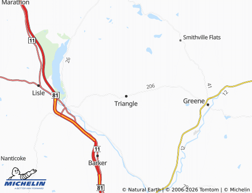 Kaart MICHELIN Triangle - ViaMichelin