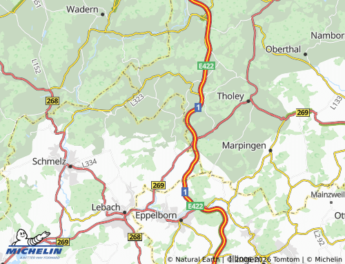 MICHELIN Steinbach map - ViaMichelin