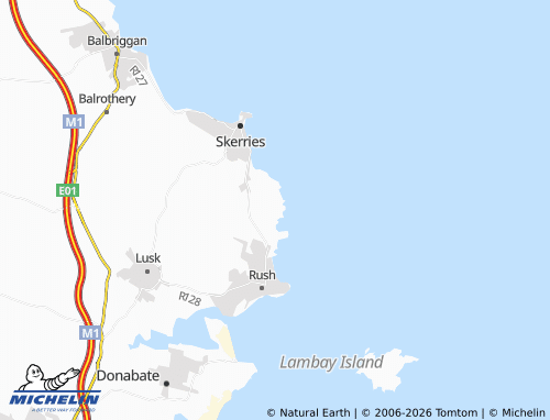 Mapa MICHELIN Loughshinny - ViaMichelin