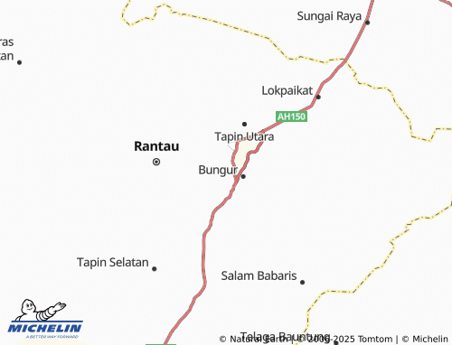 MICHELIN Bungur Baru map - ViaMichelin
