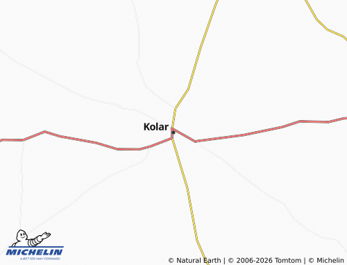 MICHELIN Kolar map - ViaMichelin