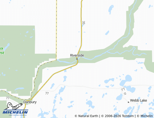 Mappa MICHELIN Riverside - ViaMichelin