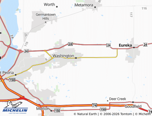 Mappa MICHELIN Washington - ViaMichelin