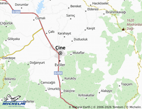 MICHELIN Mutaflar map - ViaMichelin