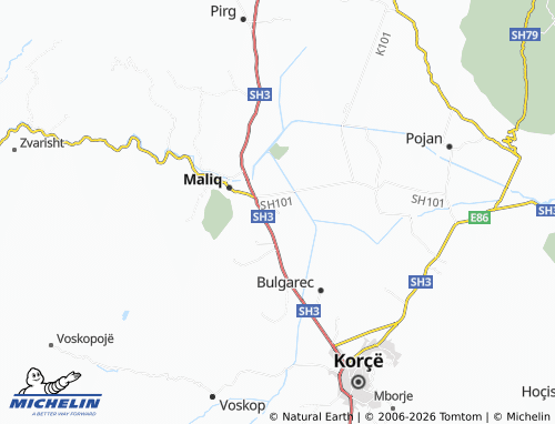 MICHELIN-Landkarte Vloçisht - ViaMichelin