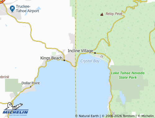 Mapa MICHELIN Crystal Bay - ViaMichelin