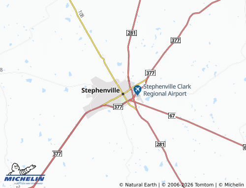 Mapa MICHELIN Stephenville - ViaMichelin