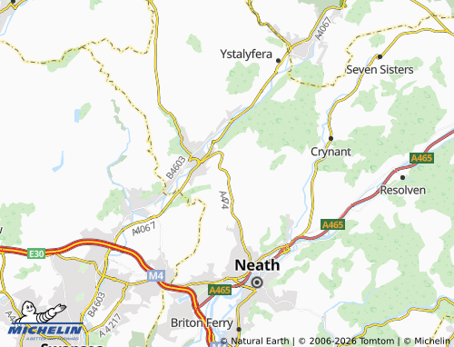 Mappa MICHELIN Rhos - ViaMichelin