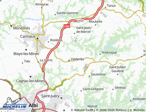 Mapa MICHELIN Begous - ViaMichelin