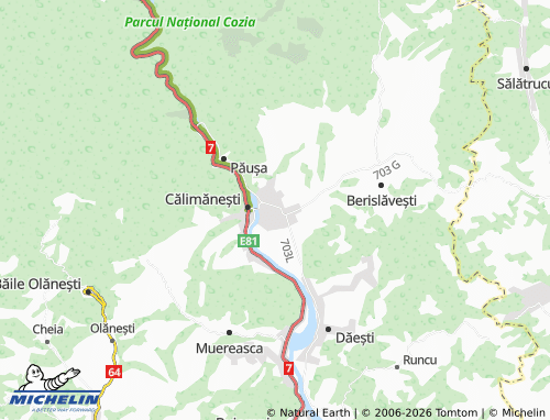Mappa MICHELIN Jiblea Veche - ViaMichelin