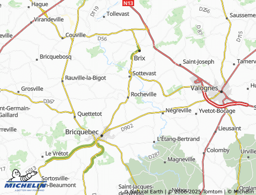 MICHELIN Rocheville map - ViaMichelin
