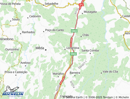 MICHELIN Longroiva map - ViaMichelin