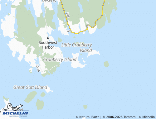 Carte MICHELIN Cranberry Isles - ViaMichelin