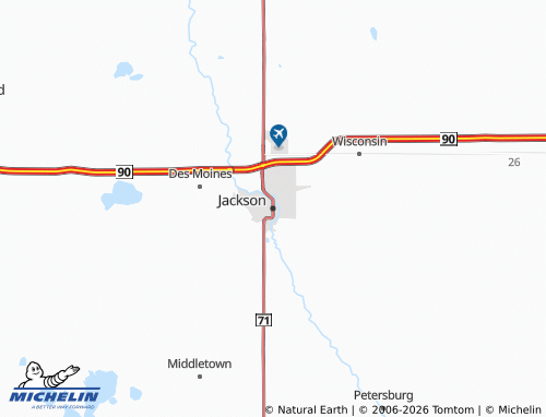Mapa MICHELIN Jackson - ViaMichelin