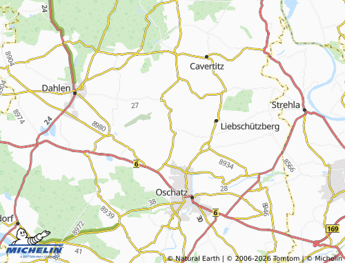 MICHELIN Wellerswalde map - ViaMichelin