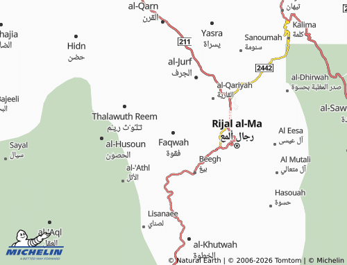 Carte MICHELIN Faqwah - ViaMichelin