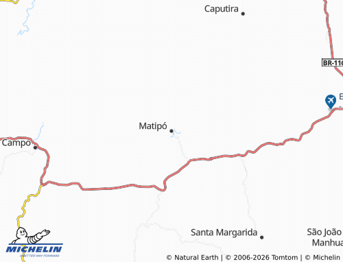 Carte MICHELIN Matipó - ViaMichelin