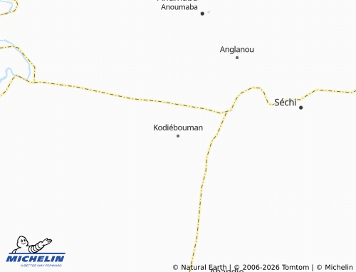 MICHELIN-Landkarte Kodiébouman - ViaMichelin