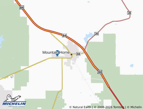 Mappa MICHELIN Mountain Home - ViaMichelin