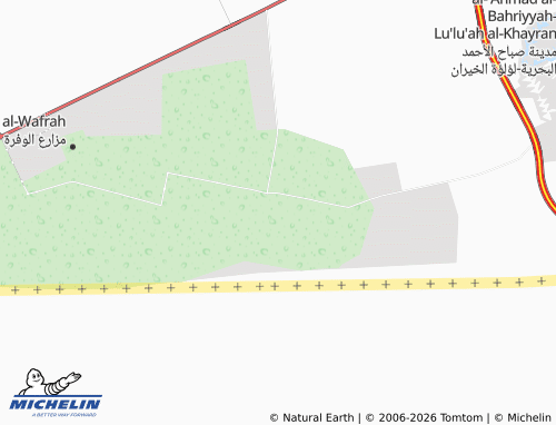 MICHELIN Wafra Farms Block 6 map - ViaMichelin