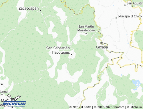 MICHELIN San Sebastián Tlacotepec map - ViaMichelin