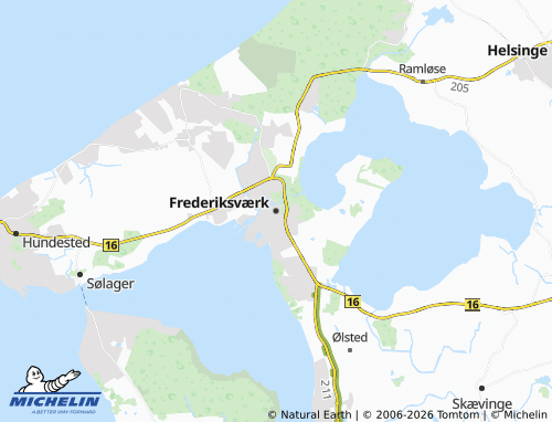 Mappa MICHELIN Frederiksværk - ViaMichelin
