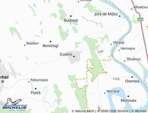 MICHELIN-Landkarte Susleni - ViaMichelin