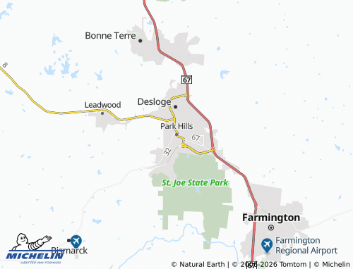 Mapa MICHELIN Park Hills - ViaMichelin