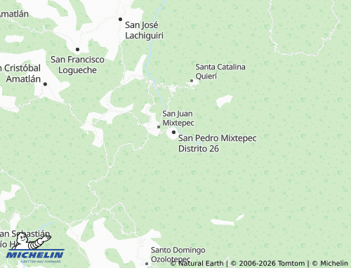 MICHELIN San Pedro Mixtepec map - ViaMichelin