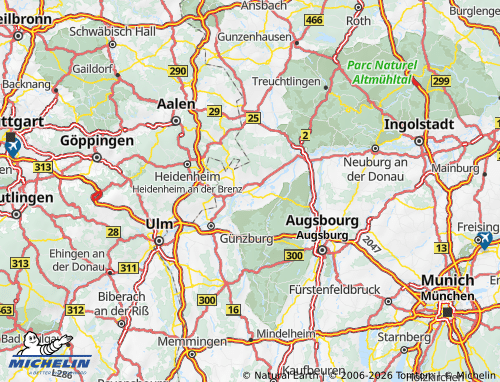 Mappa MICHELIN Dillingen sul Danubio - ViaMichelin