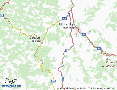 MICHELIN-Landkarte Slanchogled - ViaMichelin