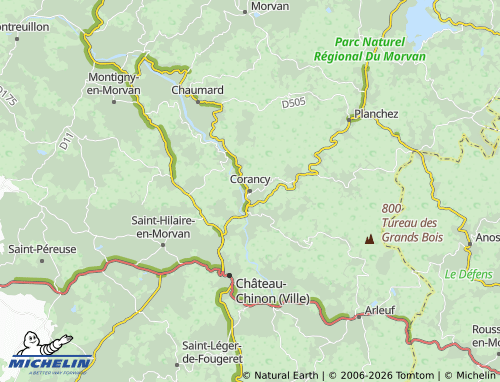 Mapa MICHELIN Corancy - ViaMichelin