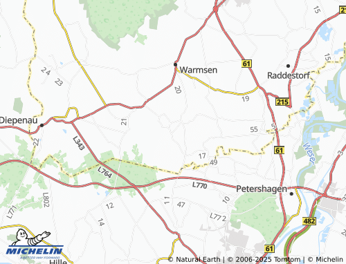 MICHELIN Sapelloh map - ViaMichelin