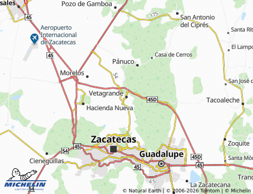Carte MICHELIN Vetagrande - ViaMichelin
