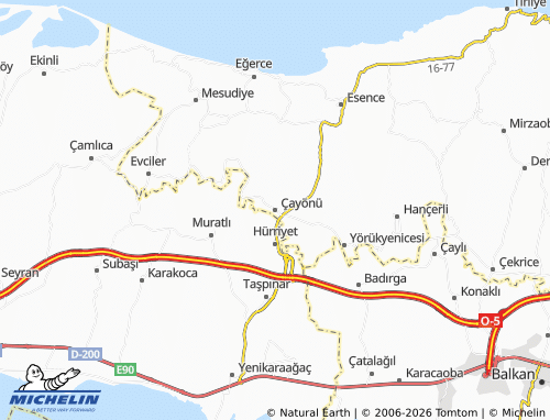 Mappa MICHELIN Çayönü - ViaMichelin