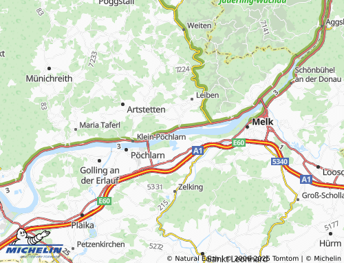 Kaart MICHELIN Klein Pöchlarn-Ebersdorf - ViaMichelin