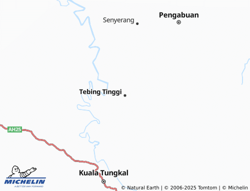 MICHELIN Tebing Tinggi map - ViaMichelin