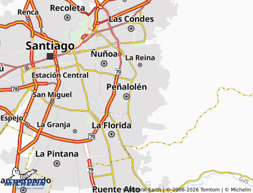 Mapa MICHELIN Peñalolén - ViaMichelin