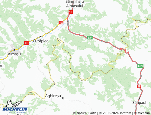 Kaart MICHELIN Ruginoasa - ViaMichelin