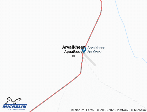 MICHELIN Arvaikheer map - ViaMichelin