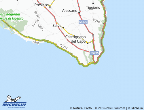 MICHELIN Marina San Gregorio map - ViaMichelin