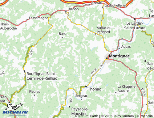 MICHELIN-Landkarte Fanlac - ViaMichelin