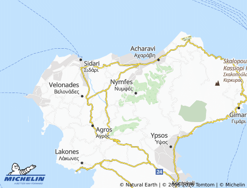MICHELIN Xanthates map - ViaMichelin