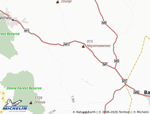 MICHELIN Mchekana map - ViaMichelin