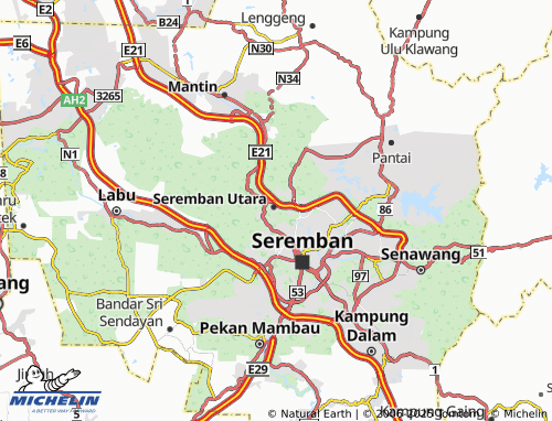 MICHELIN Taman Bukit Berlian map - ViaMichelin